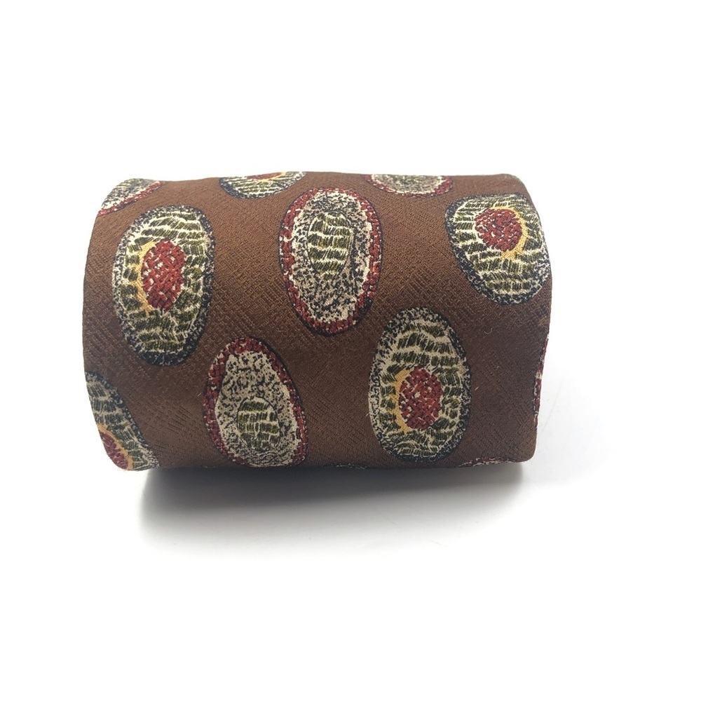 Jos A. Banks Premier Collection Brown 100% Silk - Picture 5 of 8